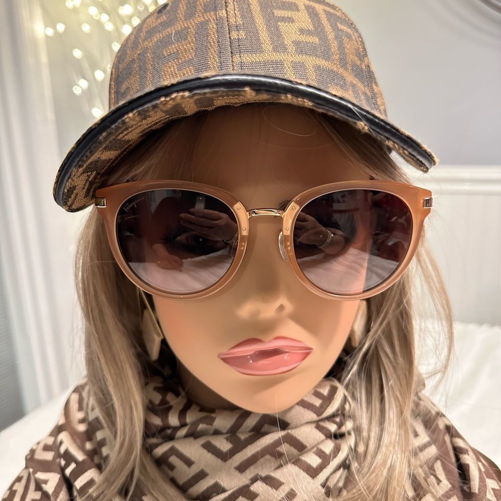 Salvatore Ferragamo Round Sunglasses